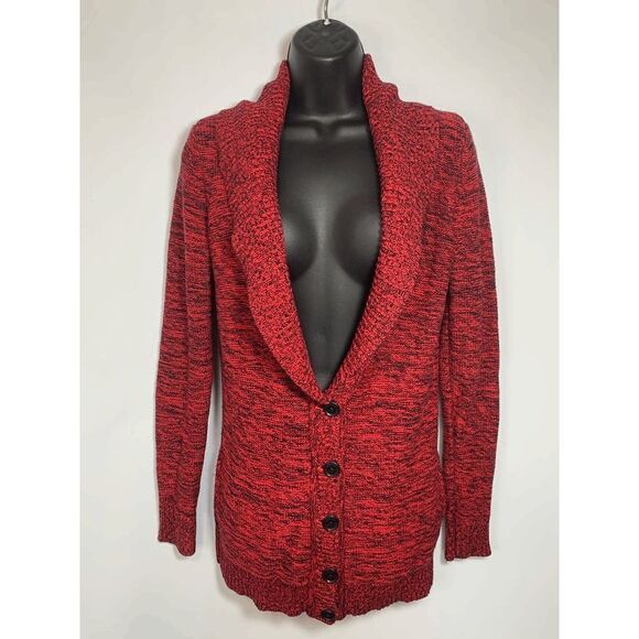 AX Armani Exchange Heavy Marble Knit Cardigan - Picture 1 of 9